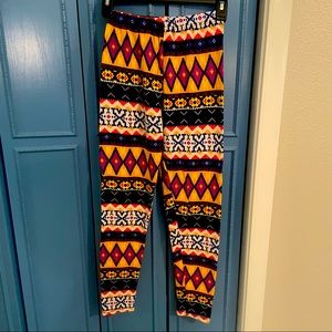 Multicolor sweater leggings